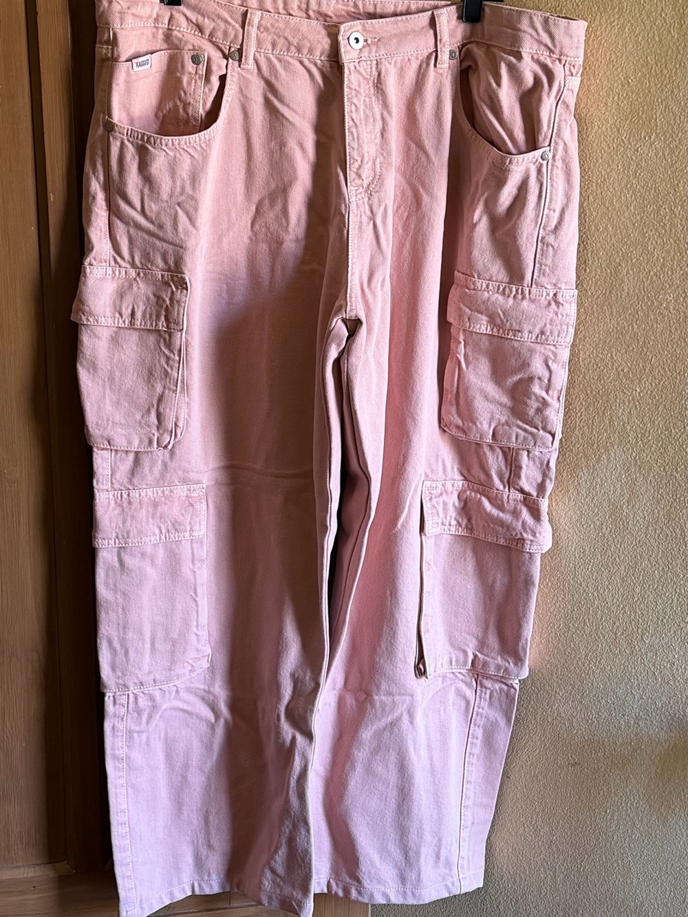 The Ragged Priest Pink Cargo style denim pants size 36 Never worn
